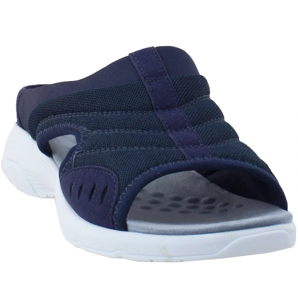 Easy Spirit Dark Blue Shoes Travelers  TRACIEE + Co Slide On 8 Narrow NEW IN BOX
